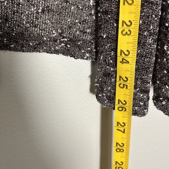 Jones New York Browns & White Open-Front Lightweight Knit Cardigan Sweater L - Picture 7 of 8